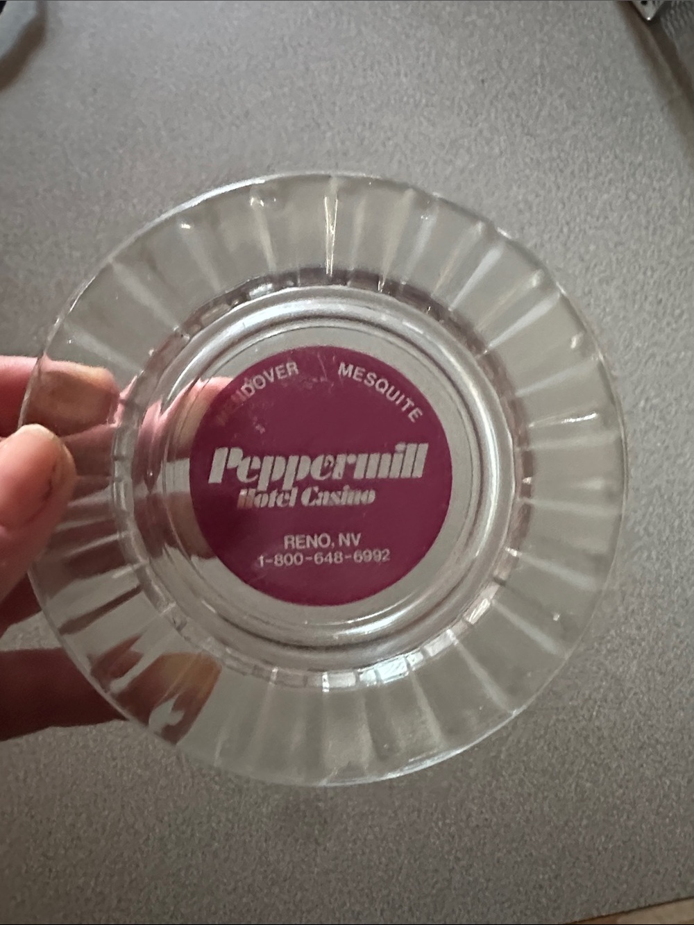 vtg peppermill casino ashtray